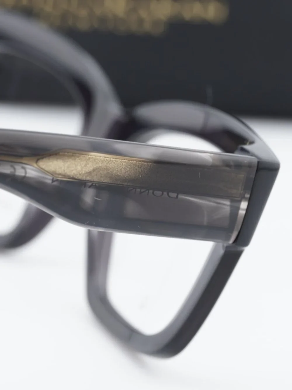 DKNY DO5014 001 Square Eyeglasses 53mm - Black Crystal